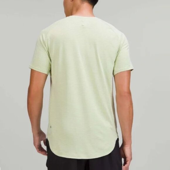 LULULEMON Drysense Training Short Sleeve Shirt Heathered Creamy Mint Men's XL - Picture 2 of 10